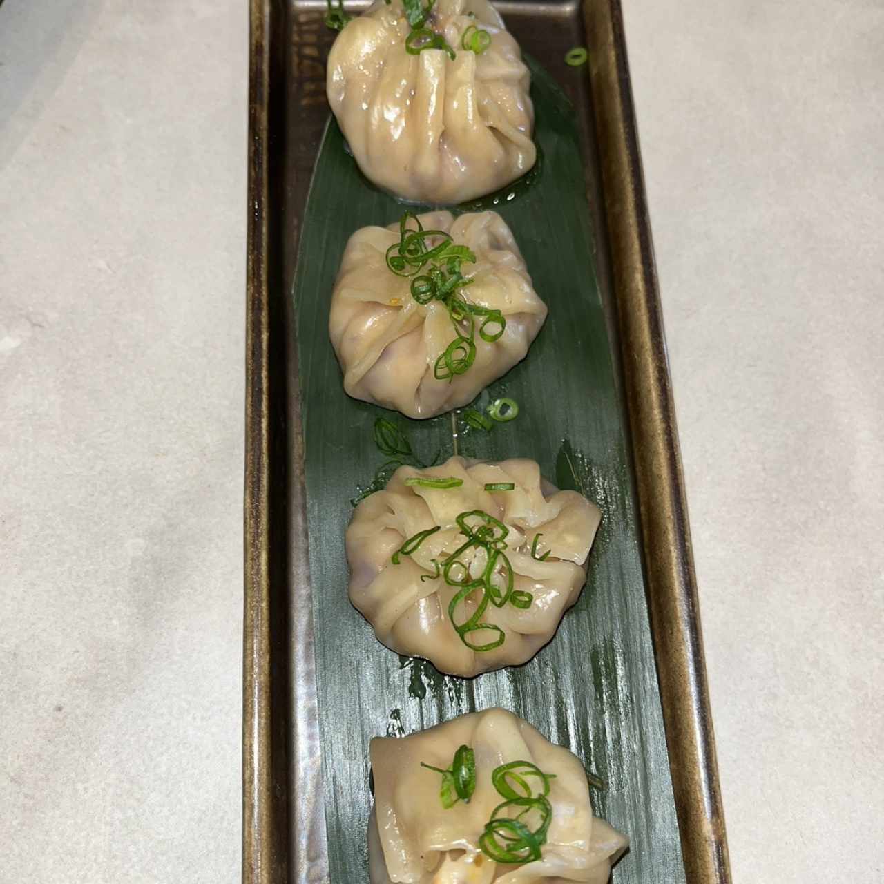 Dim sum de langostinos 