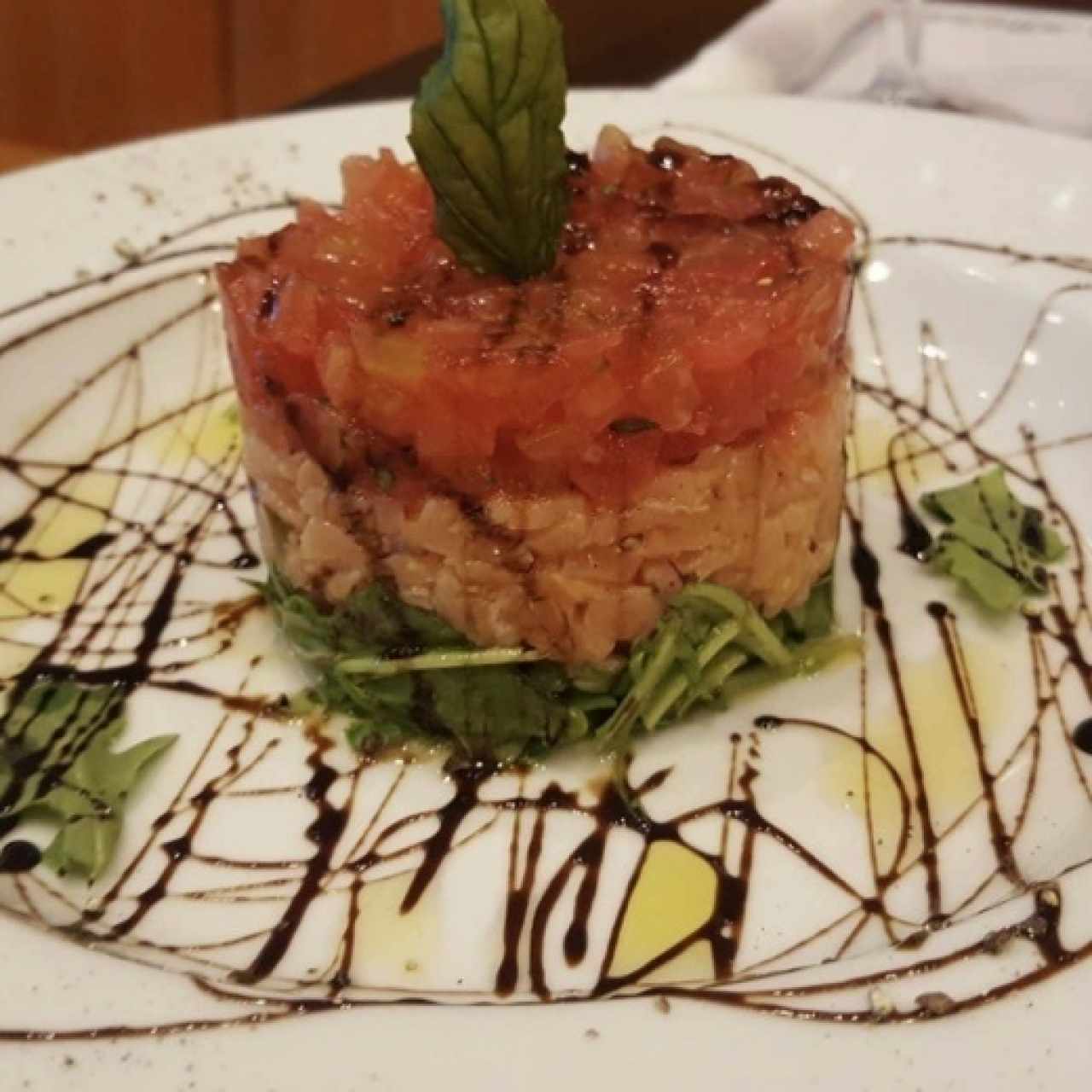 Tartar de salmón