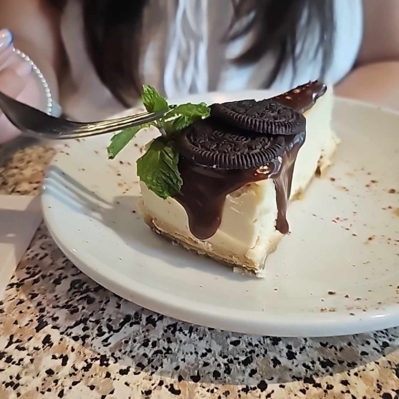 Cheesecake de amaretto con oreo y Nutella