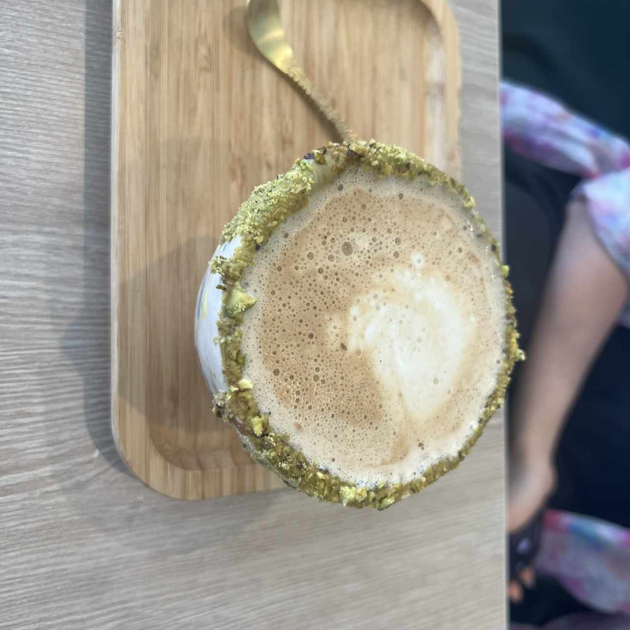 Capuchino de pistacho 