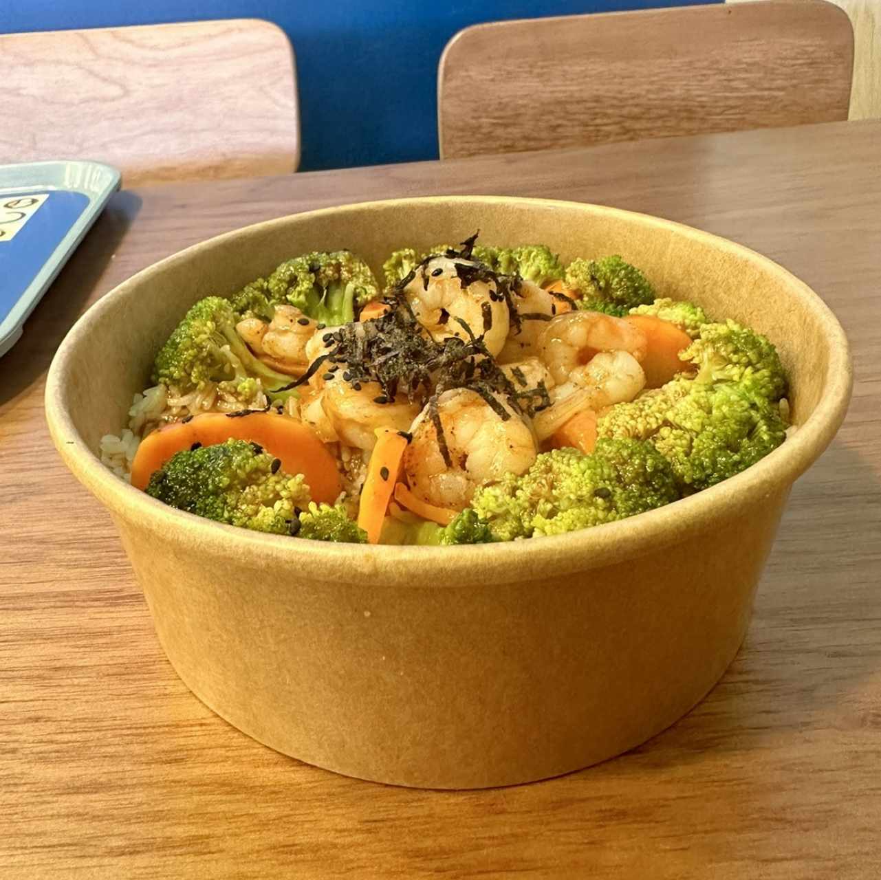 camarones con brócoli 
