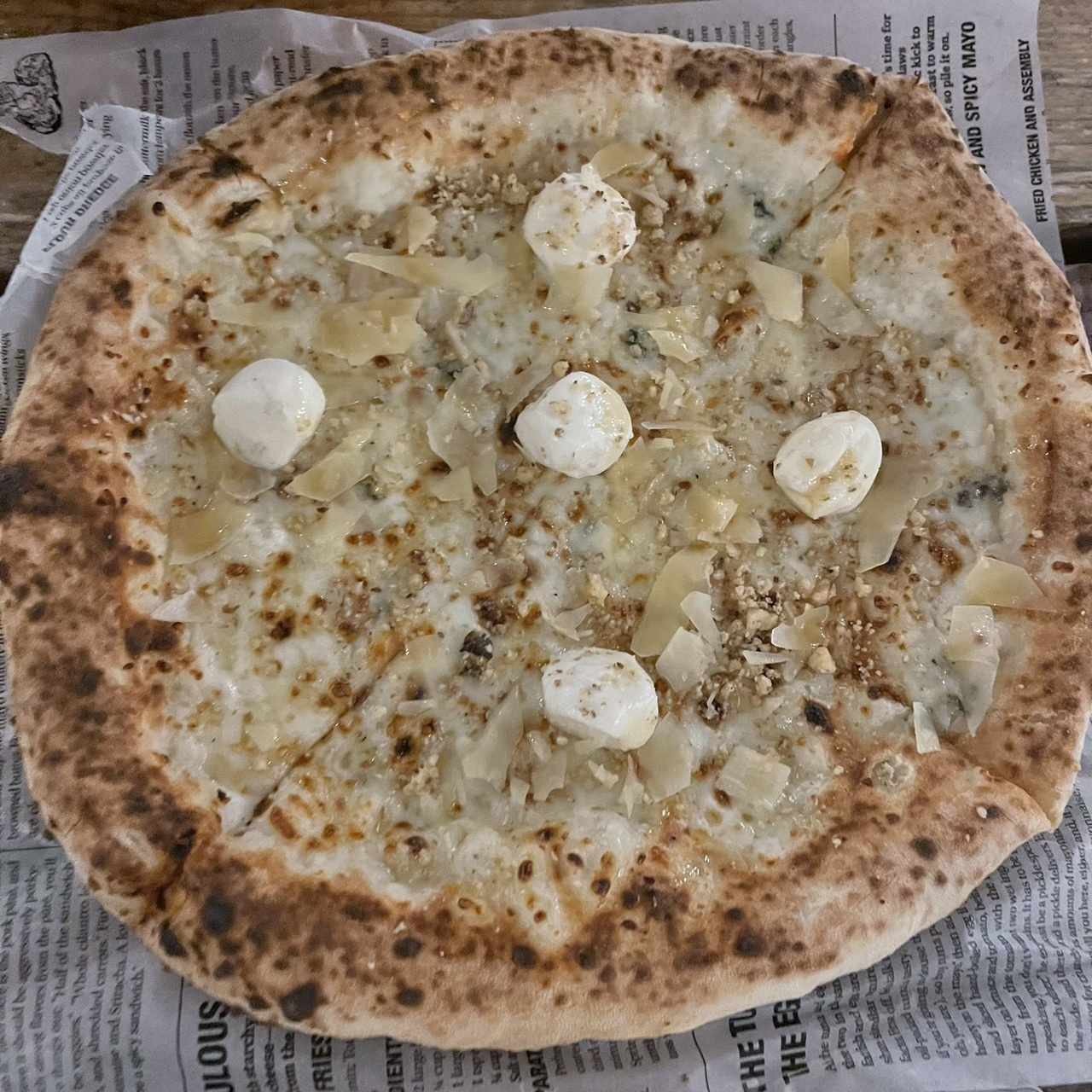 Pizza de 4 quesos