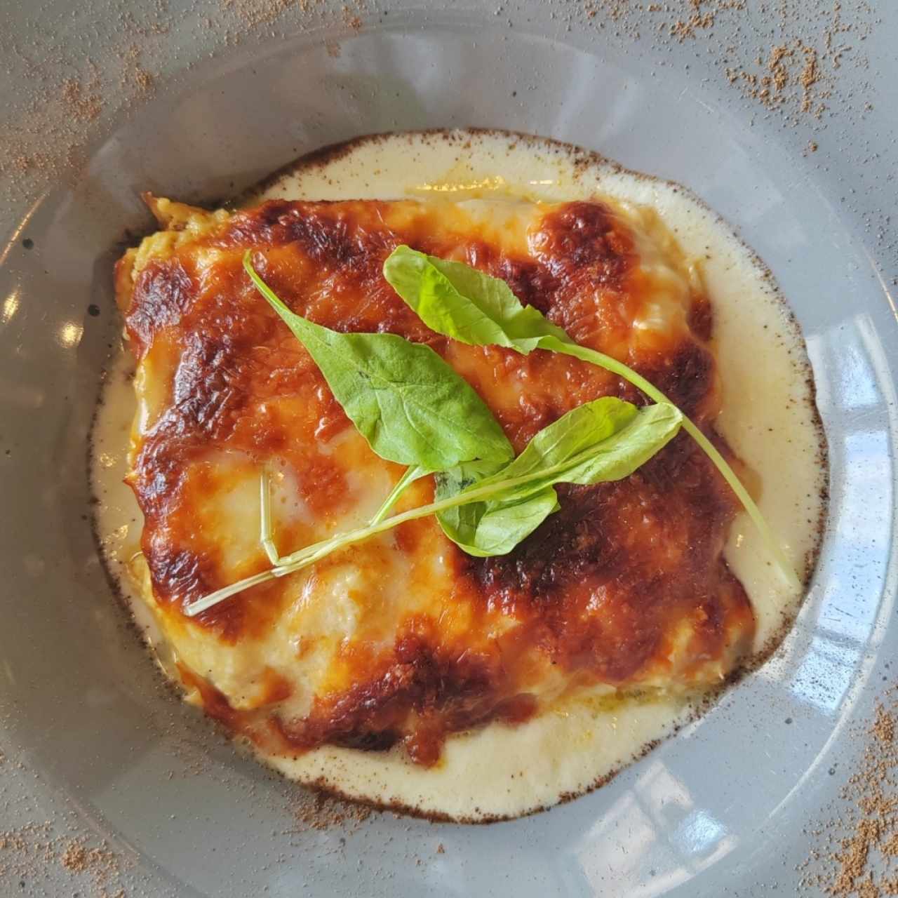 Lasagna de Zucchini y Pollo con 3 quesos