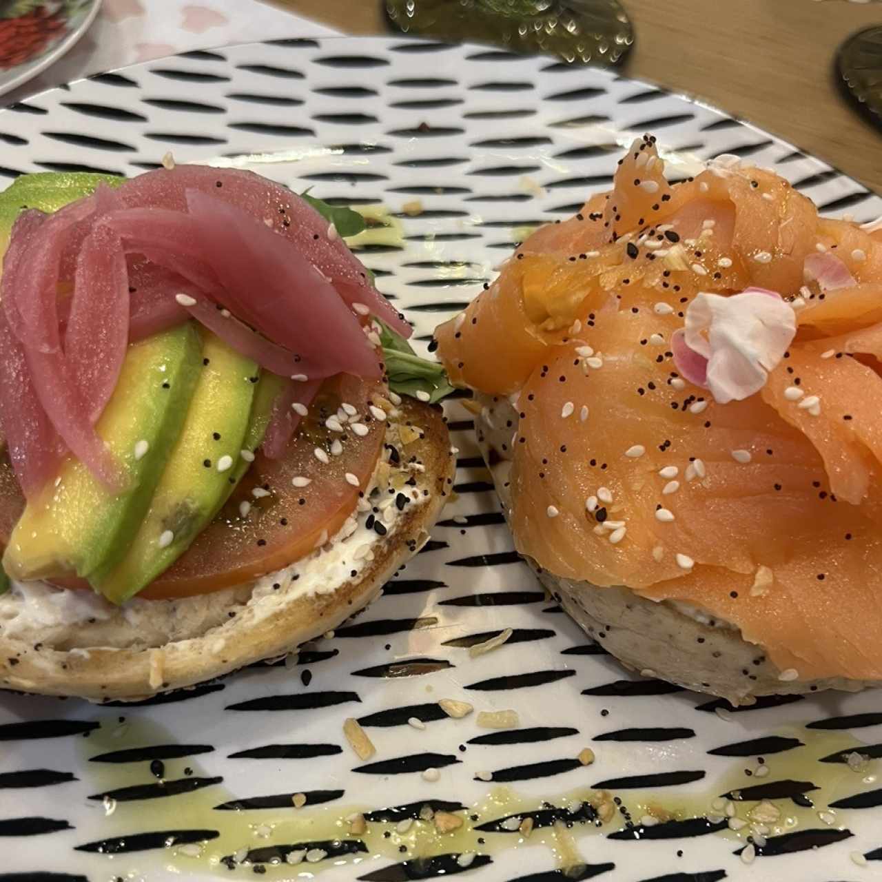 Smoked Salmon & Feta Bagel