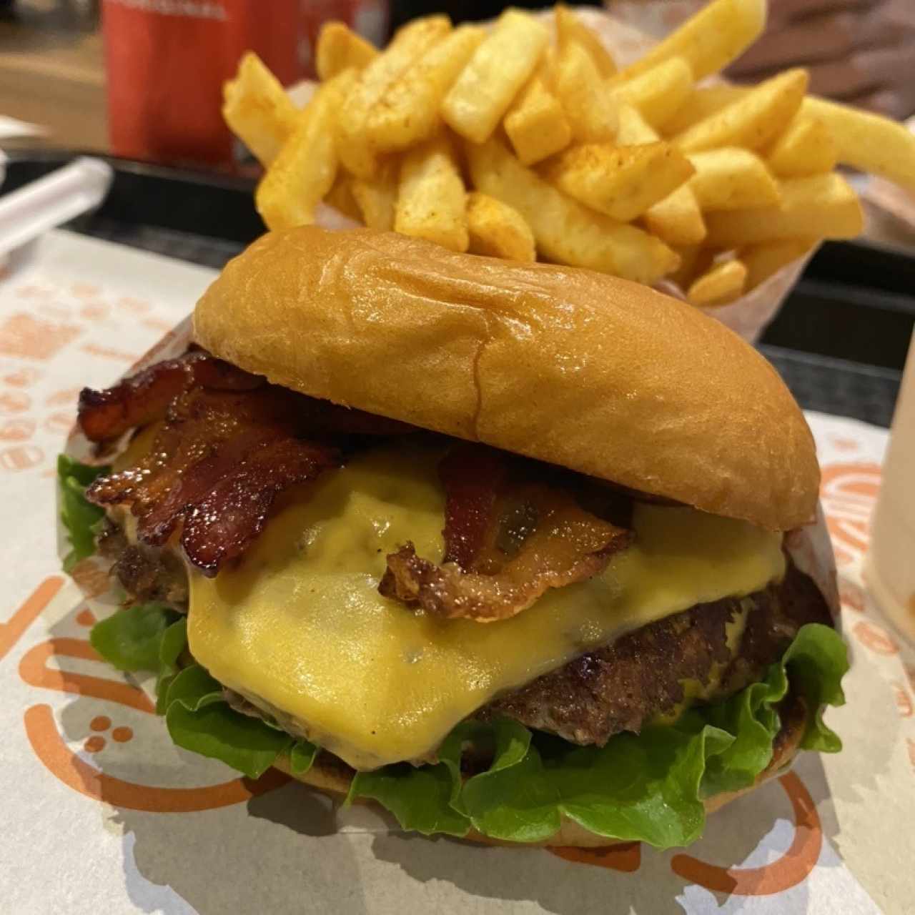 Double crush burger