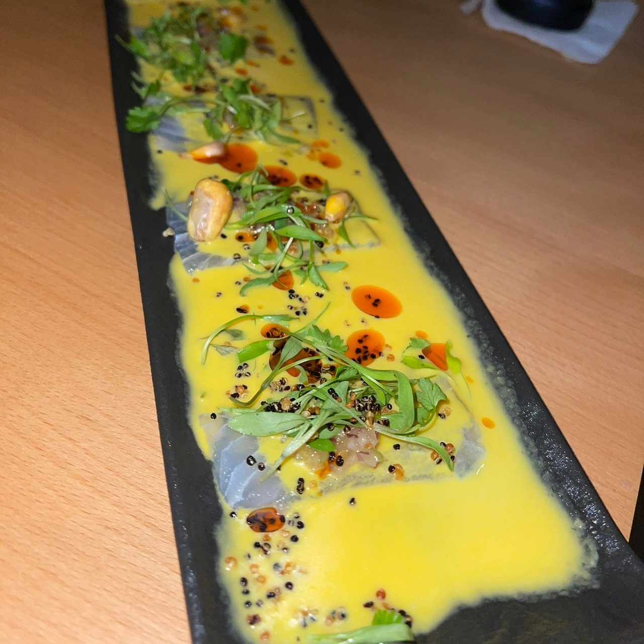 Tiradito al aji amarillo