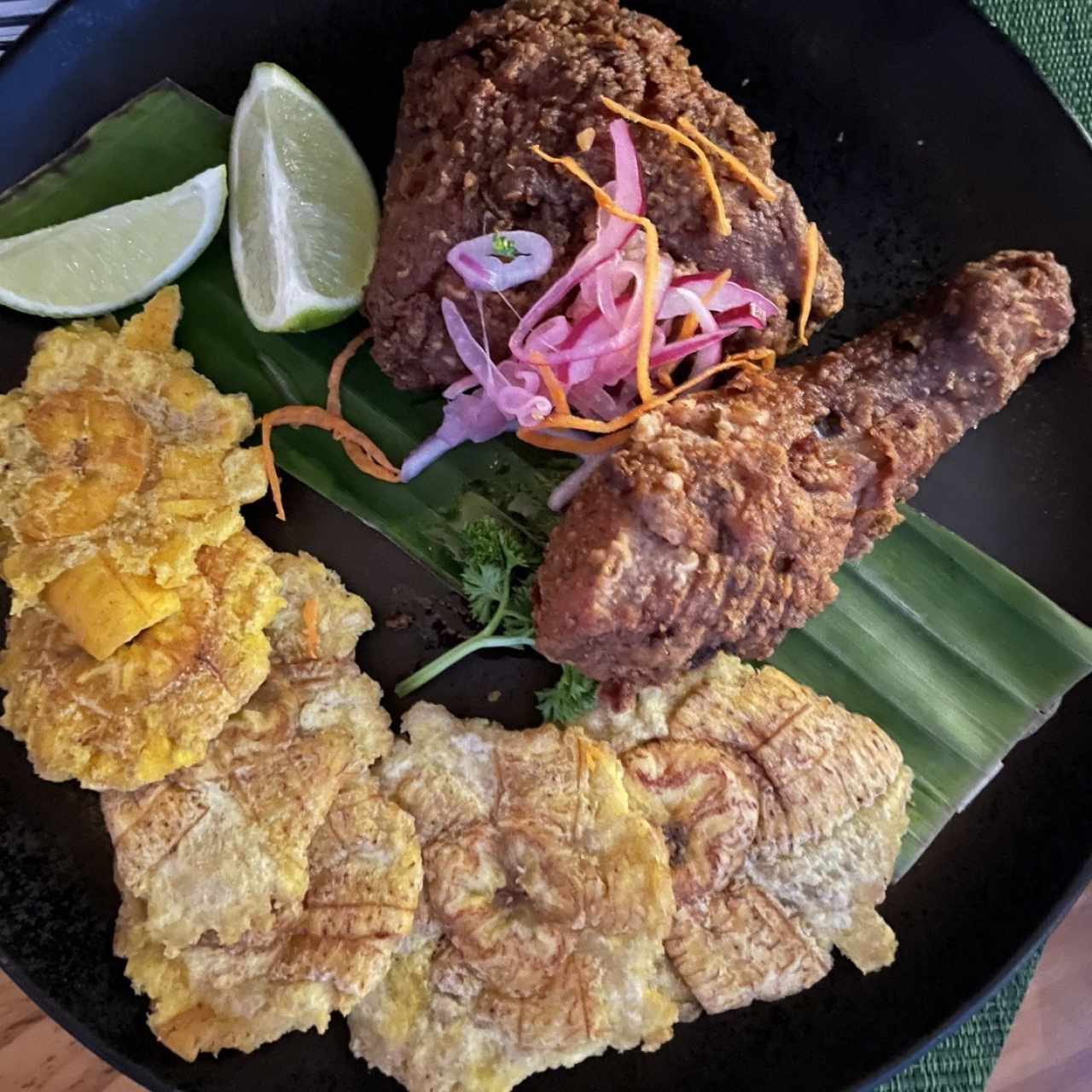 Pollo frito al estilo panameño 👌🏻