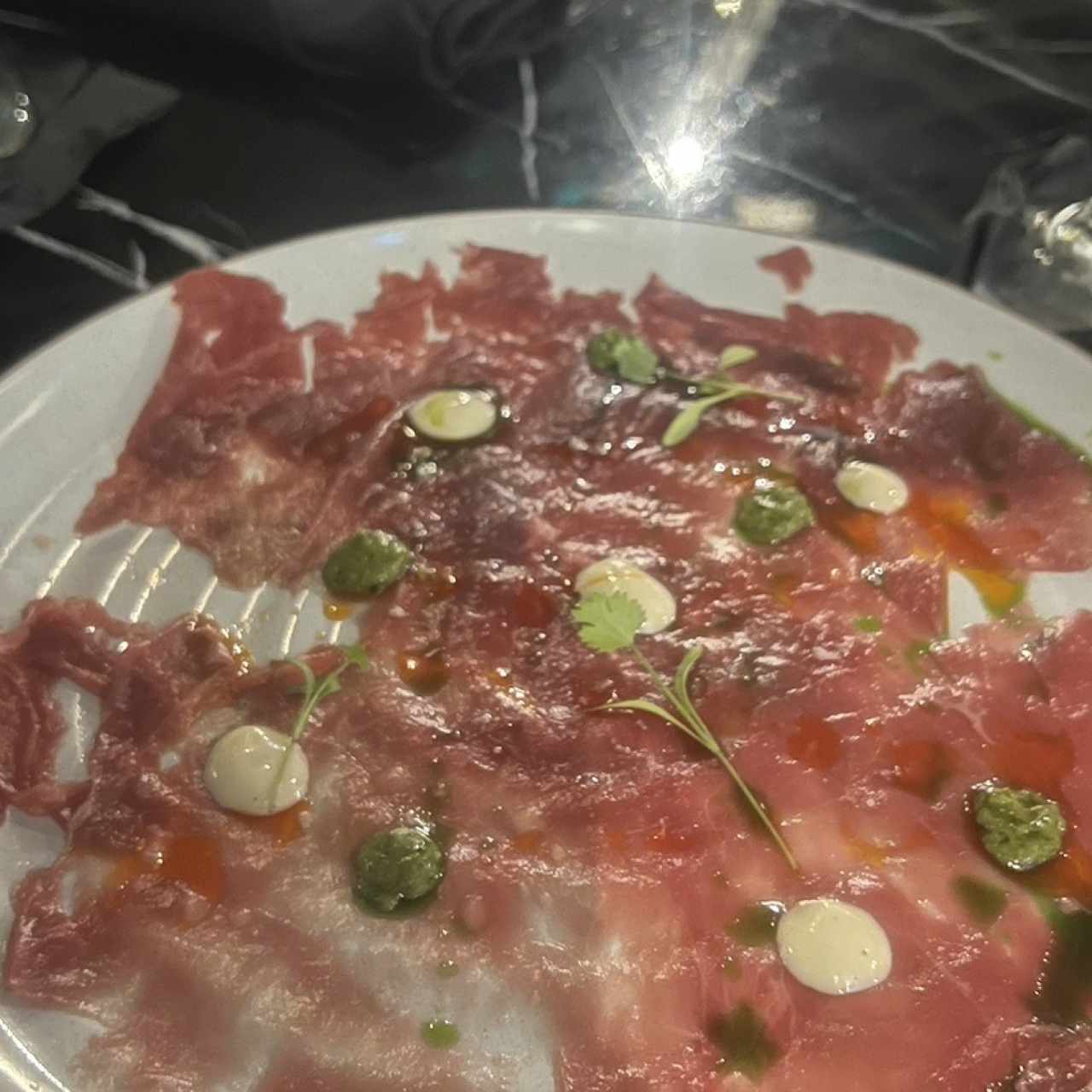 Carpaccio de res 