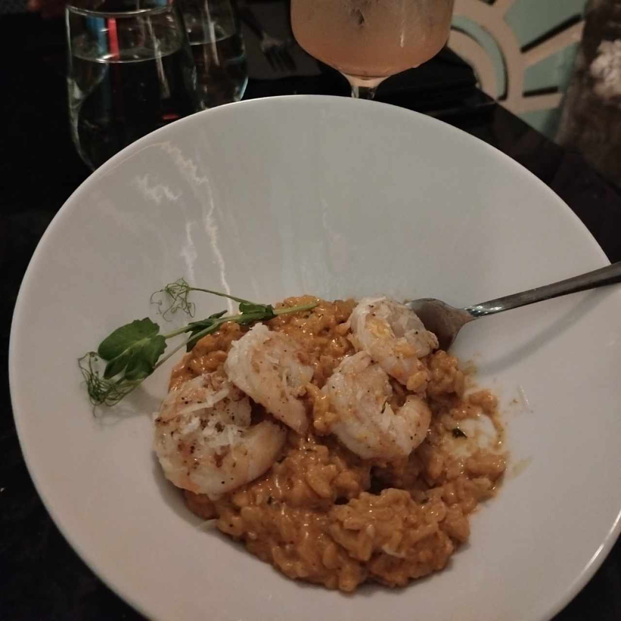 Shrimp risotto