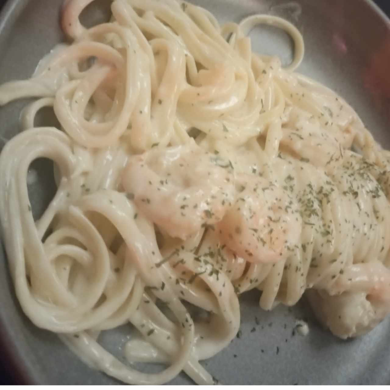 Pasta con camarón 