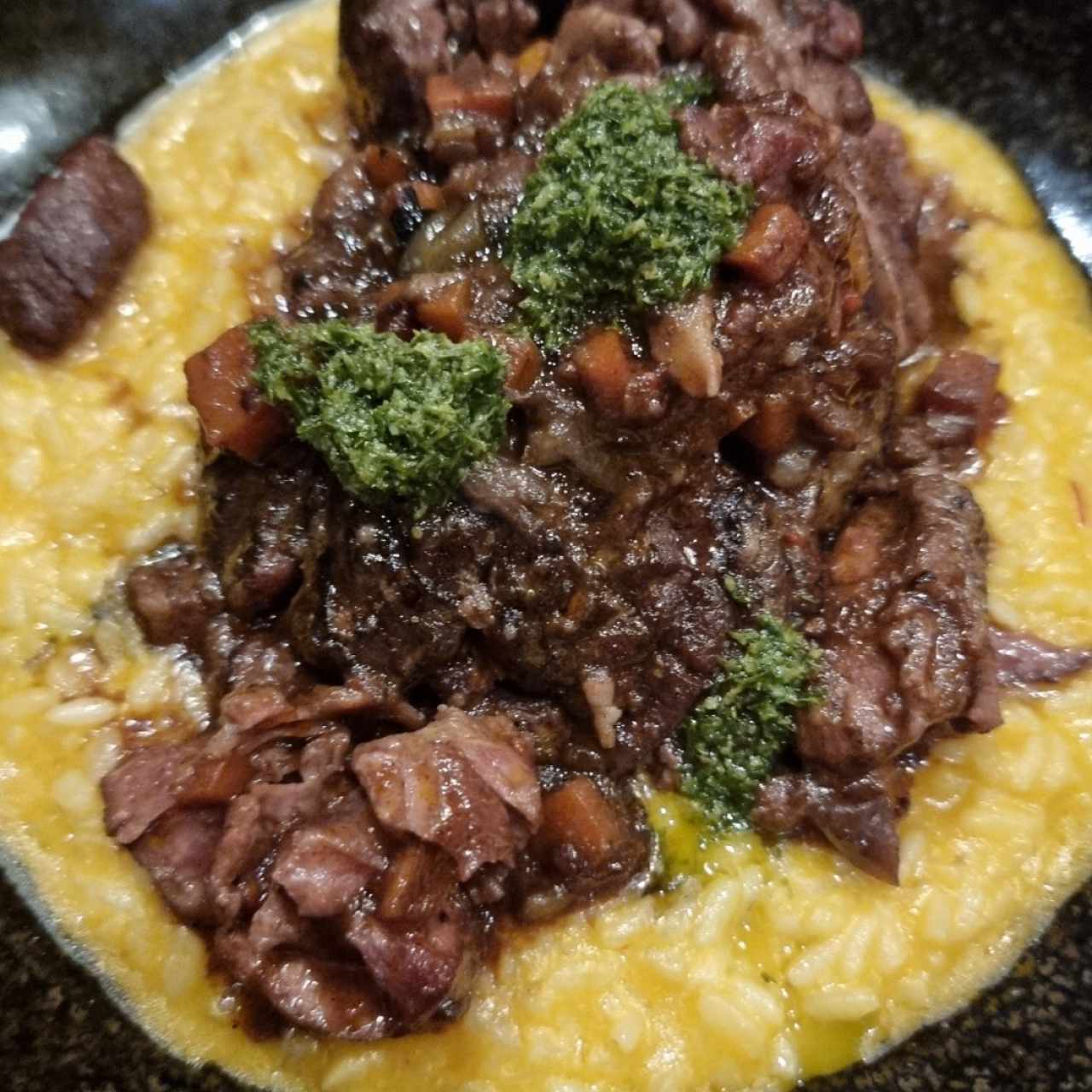 osobuco y risotto
