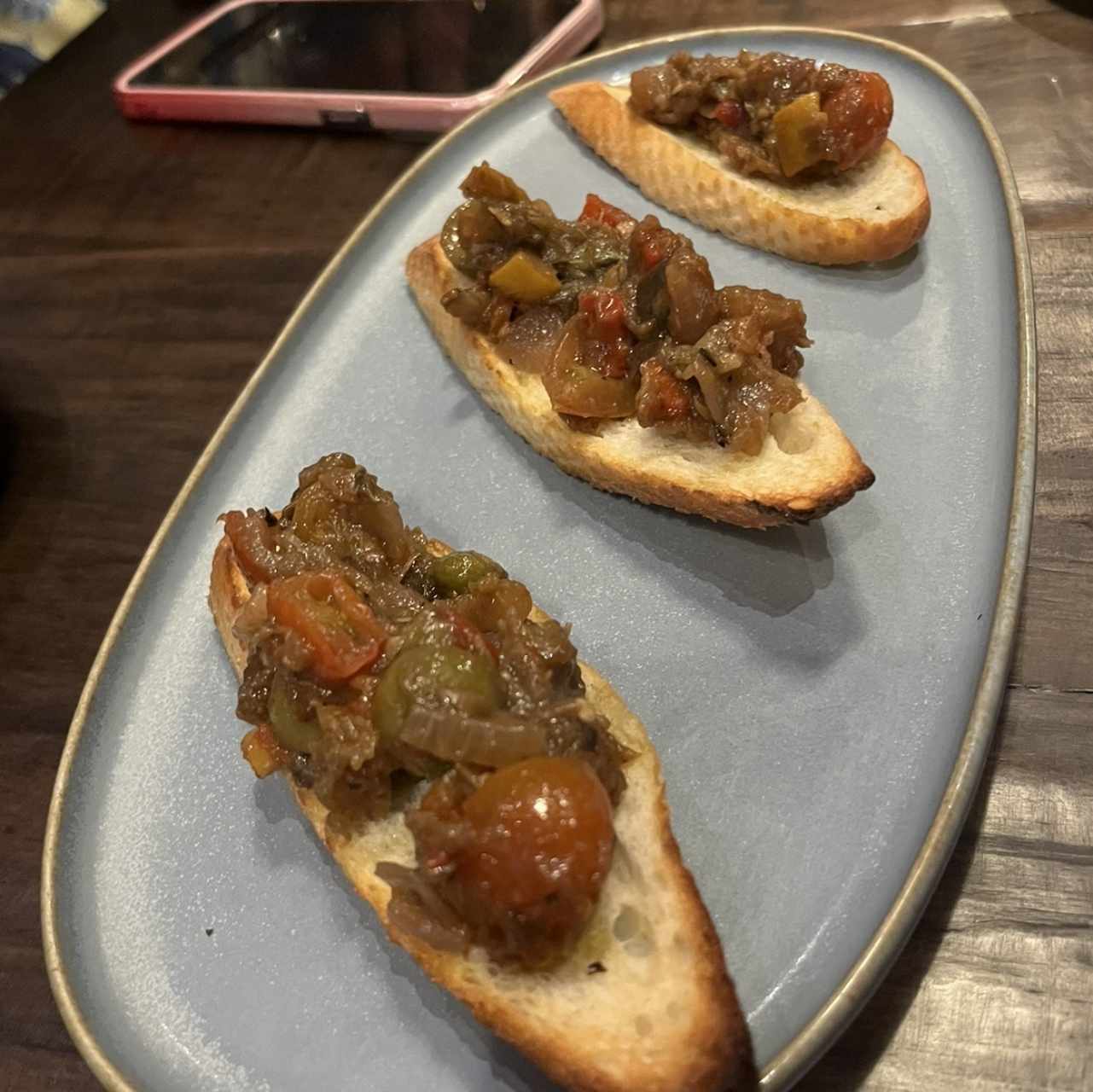 Bruschetta de vegetales
