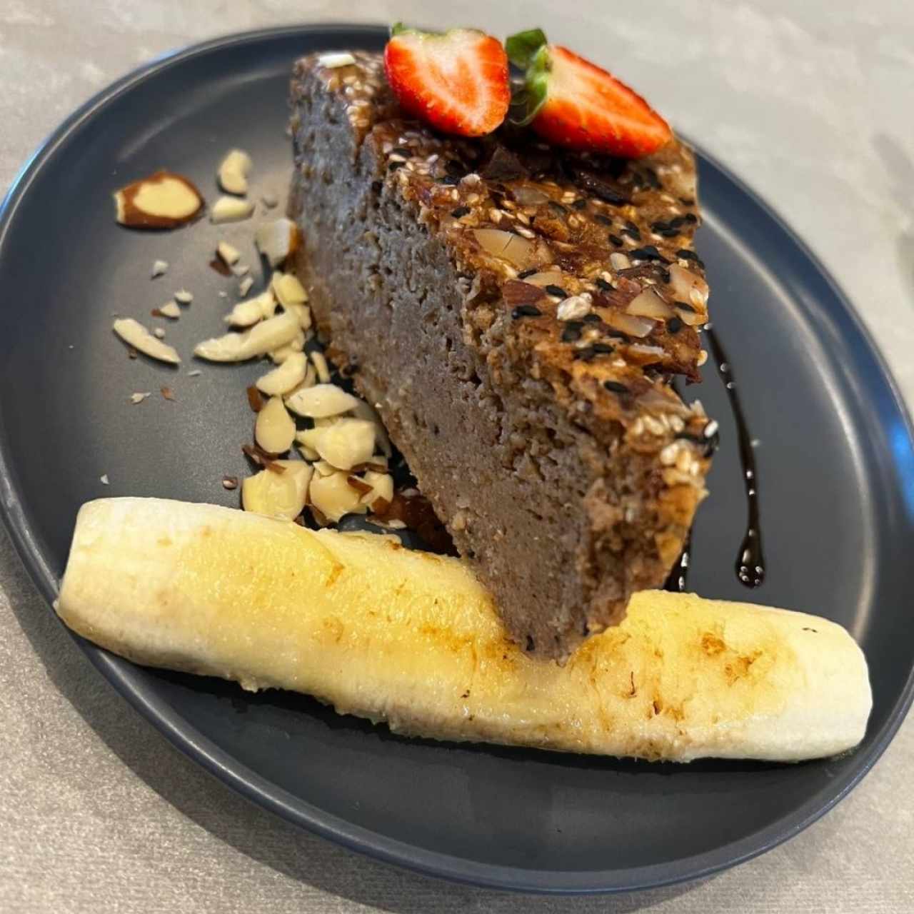 cake de banana y chocolate (sin azucar)