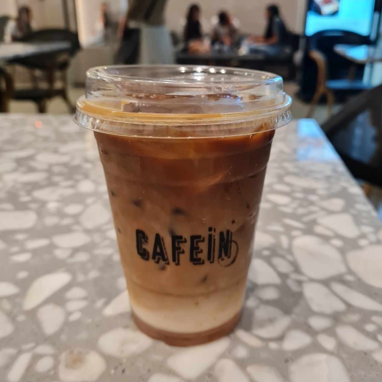 Himalayan salted cafein iced latte