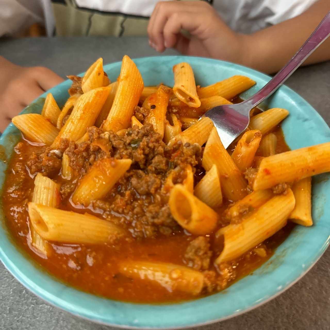 Pasta Boloñesa niños