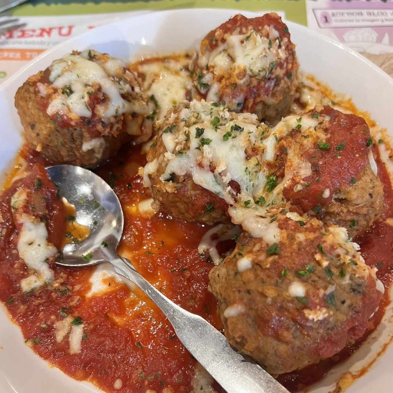 Appetizers - Meatballs Parmigiana