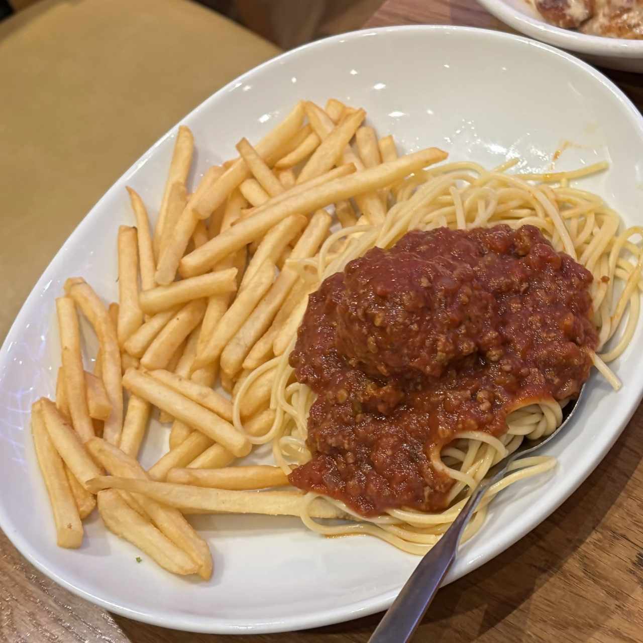 Menú Infantil - Spaghetti (Niños)