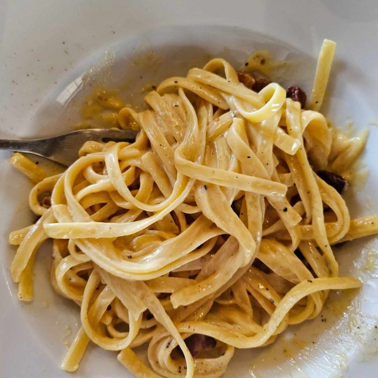 fetuchini a carbonara 