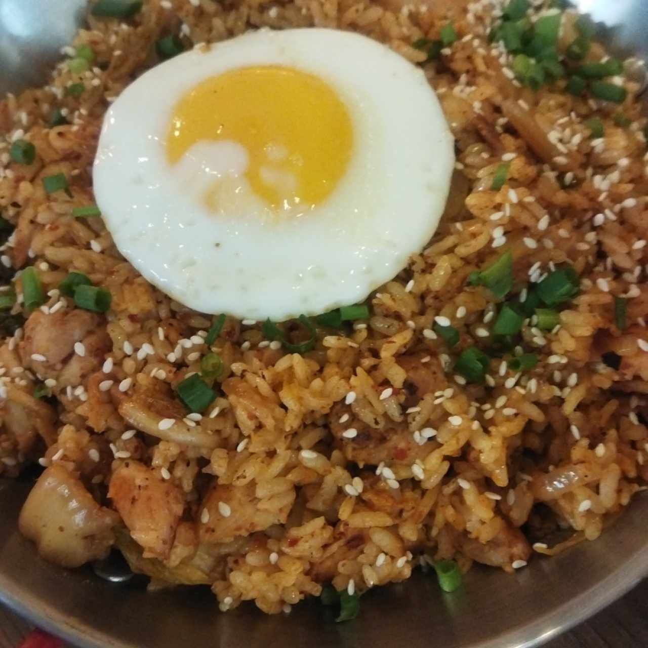 arroz con kimchi 