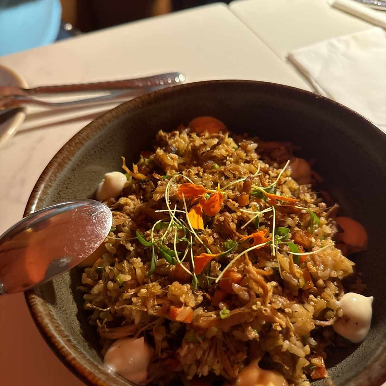 Arroz Salteado de Pato