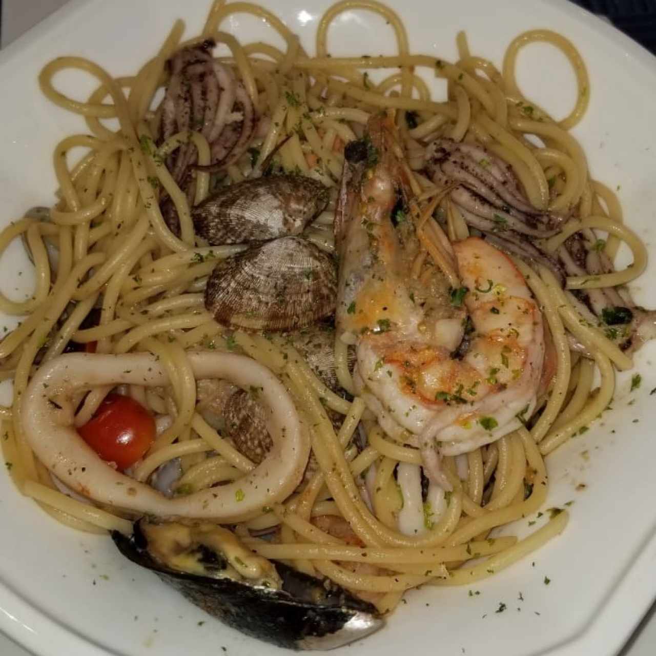 Spaguetti frutti di mare 