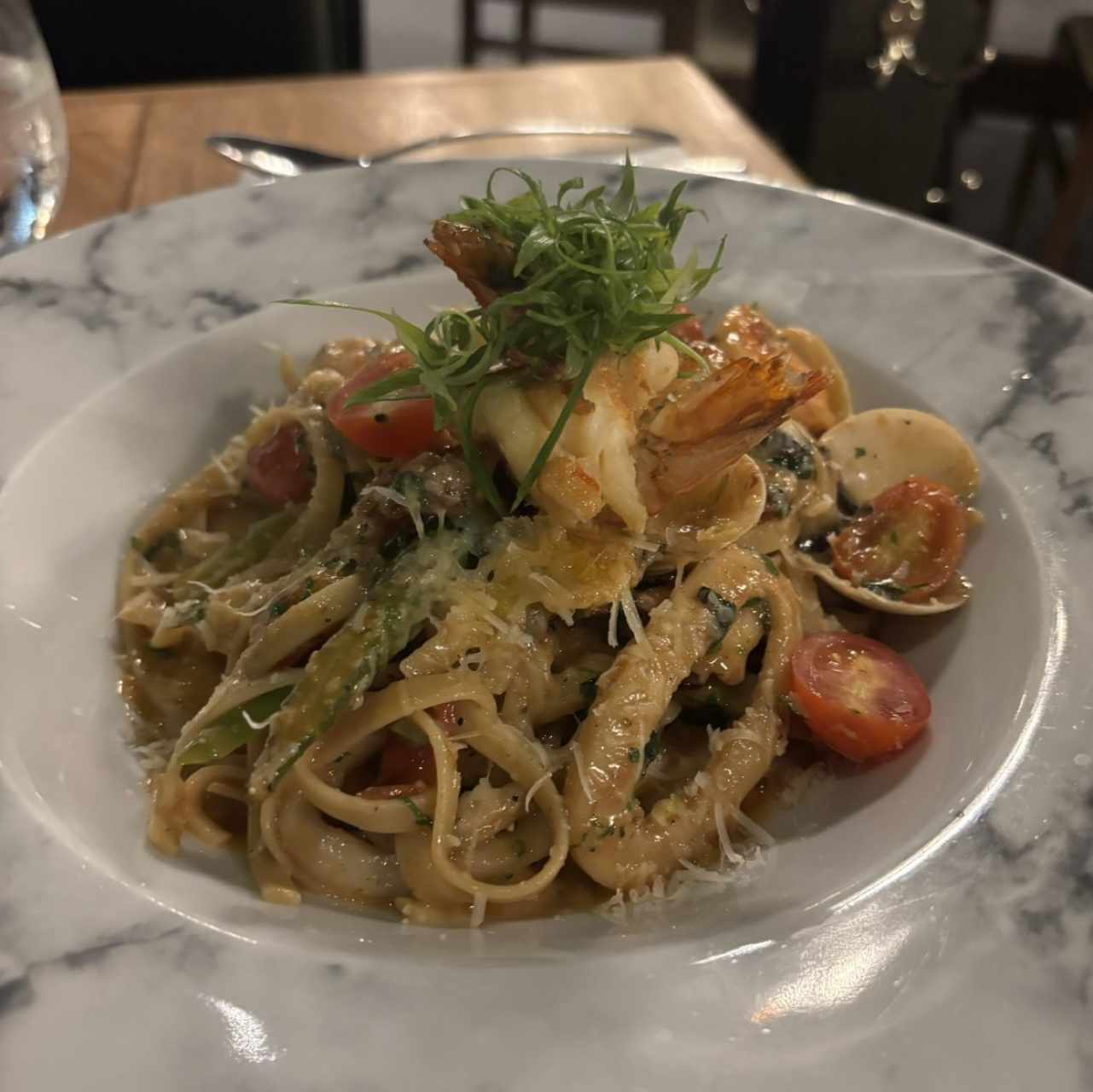 Pasta con mariscos