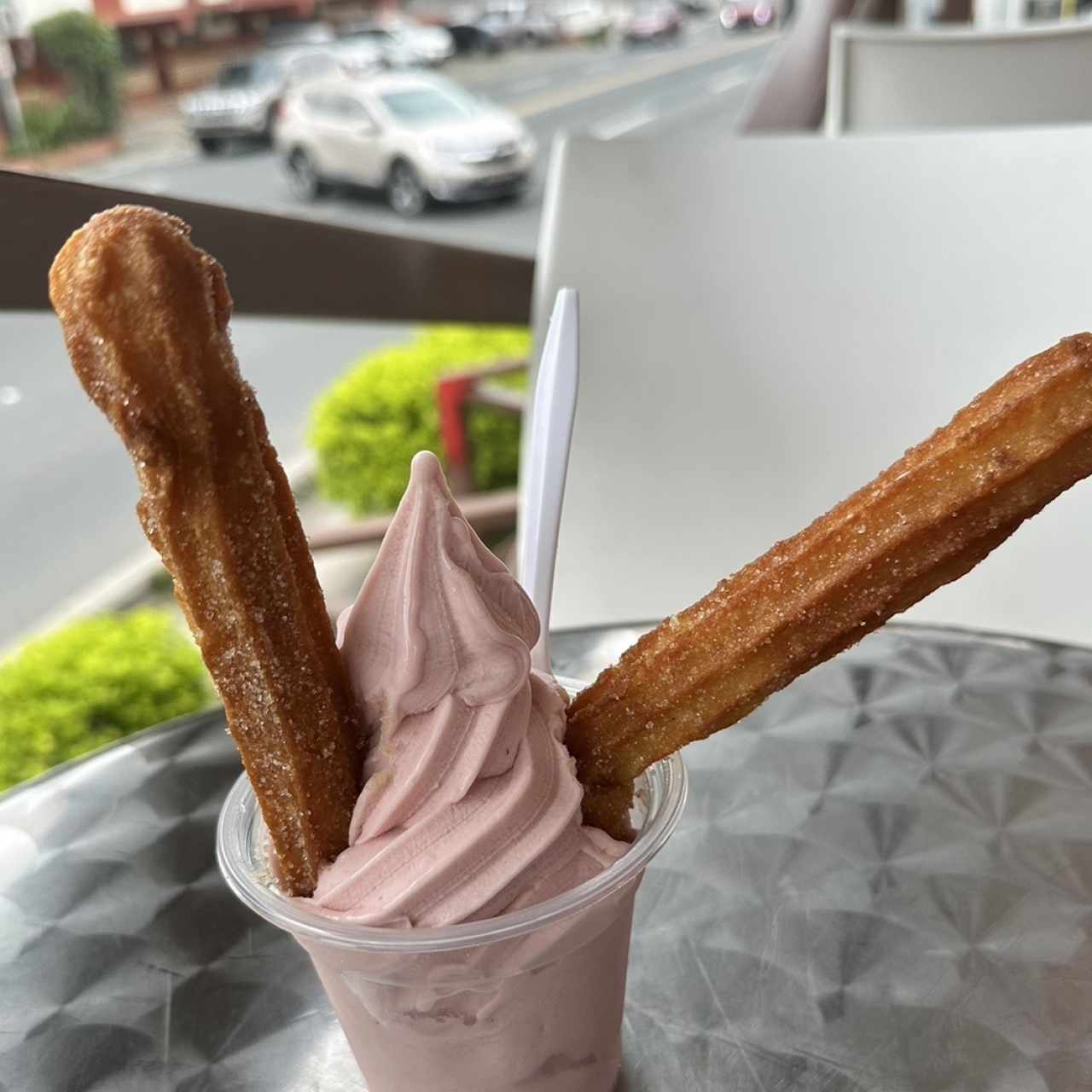 Fresa con churros