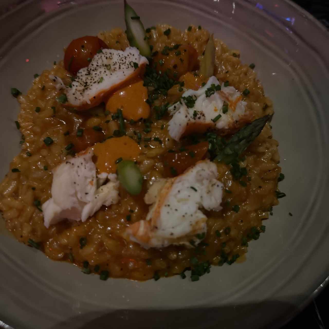 Risotto de langosta 