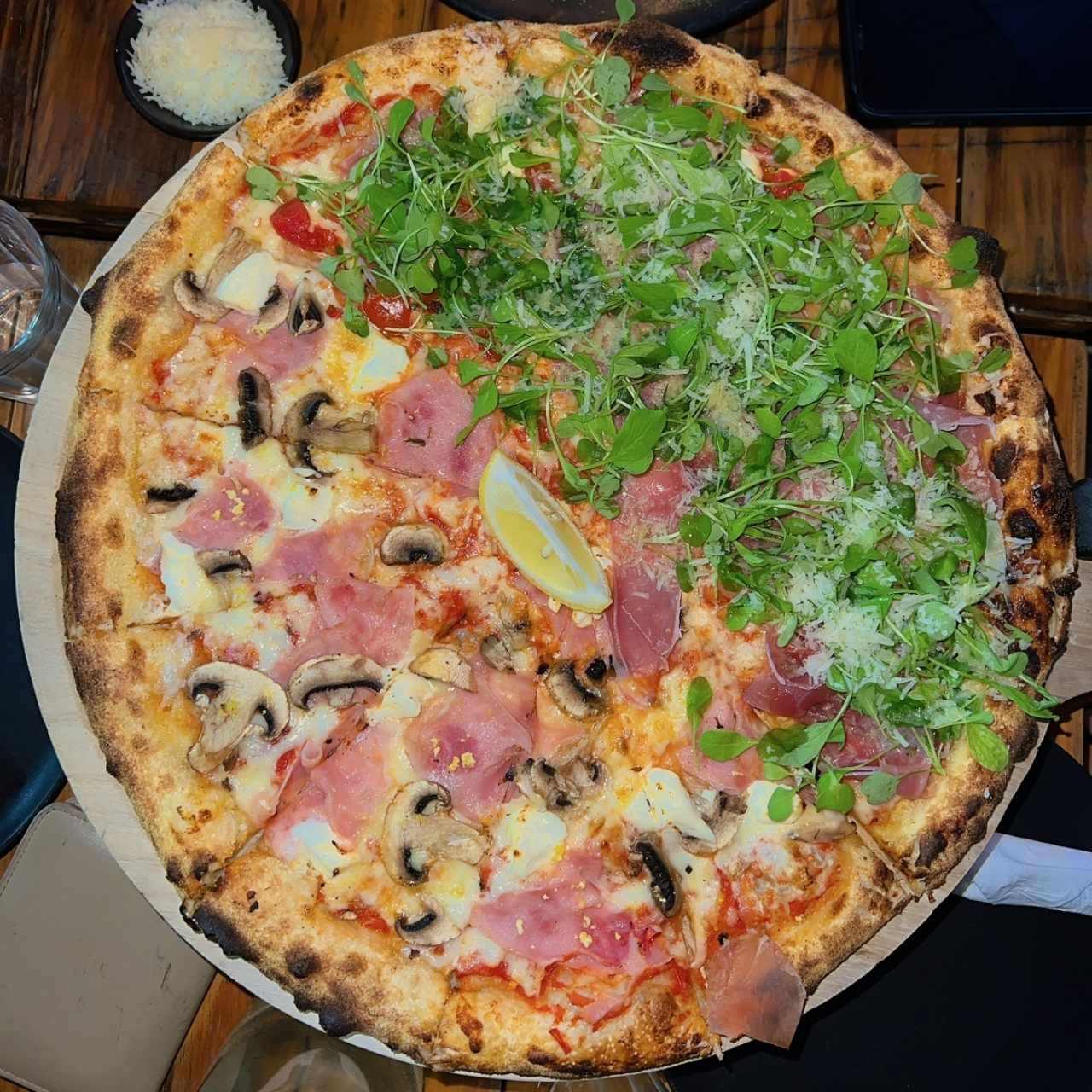 Pizza de hongos