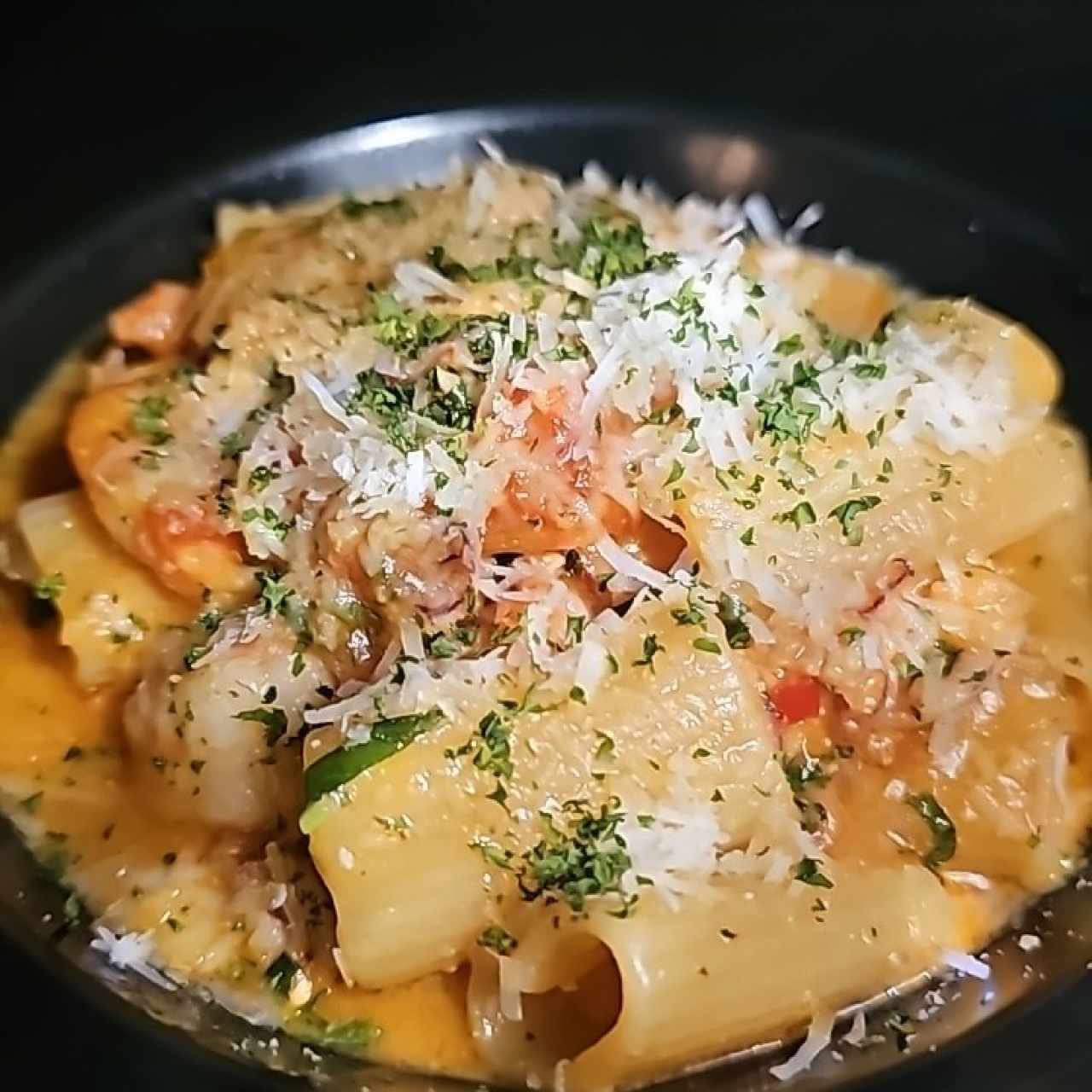 Pastas - Rigatoni con Camarón