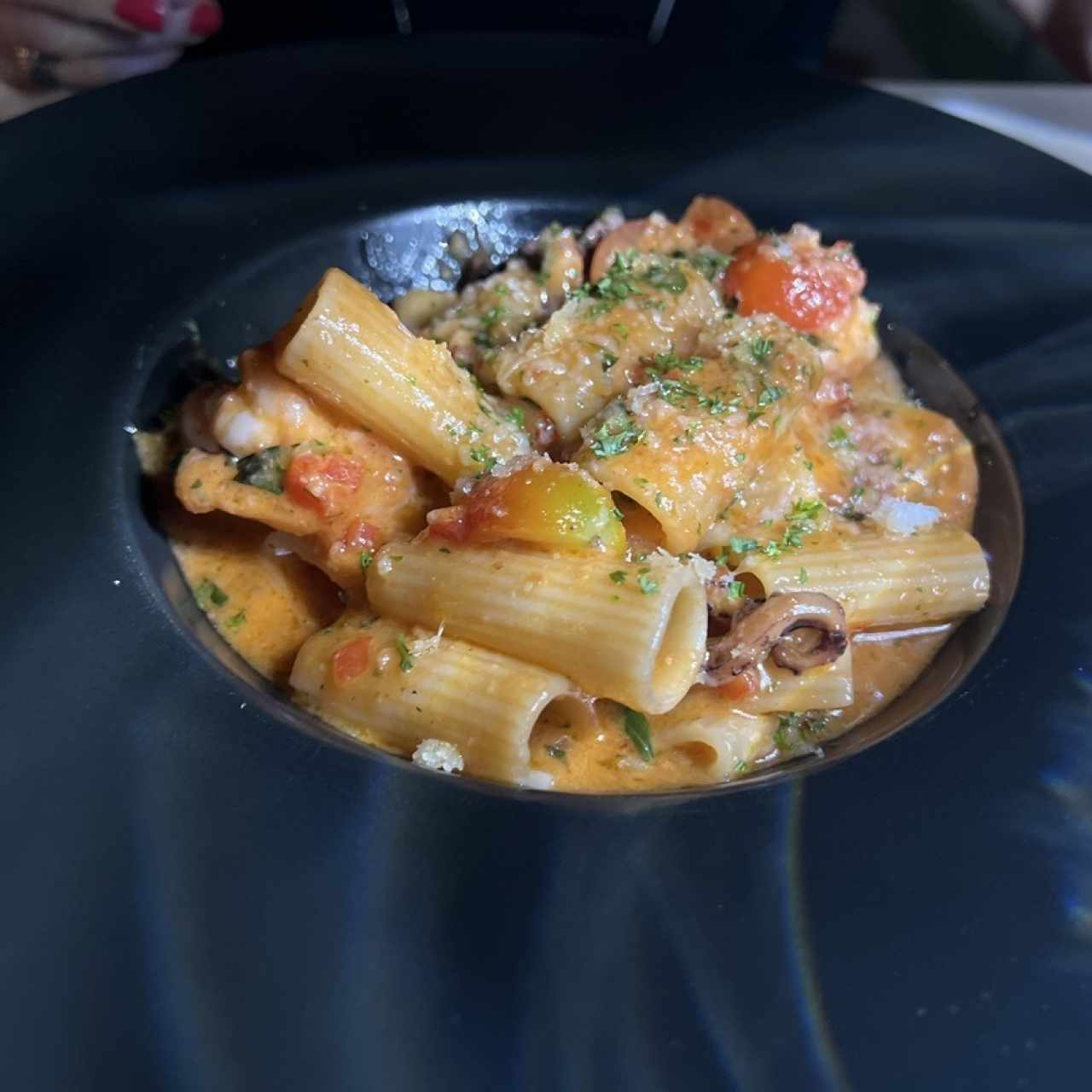 Pastas - Rigatoni con Camarón