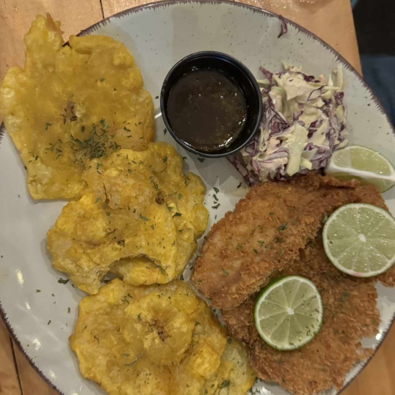 Filete Crunchy en salsa de Maracuyá