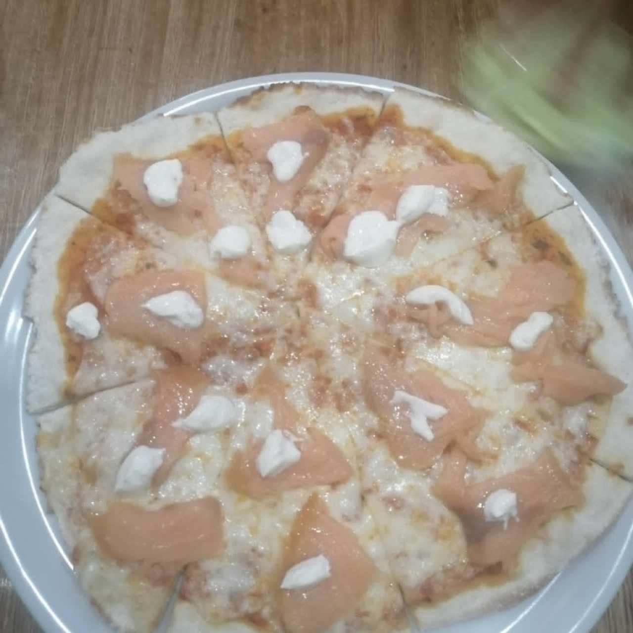 pizza salmón ahumado 