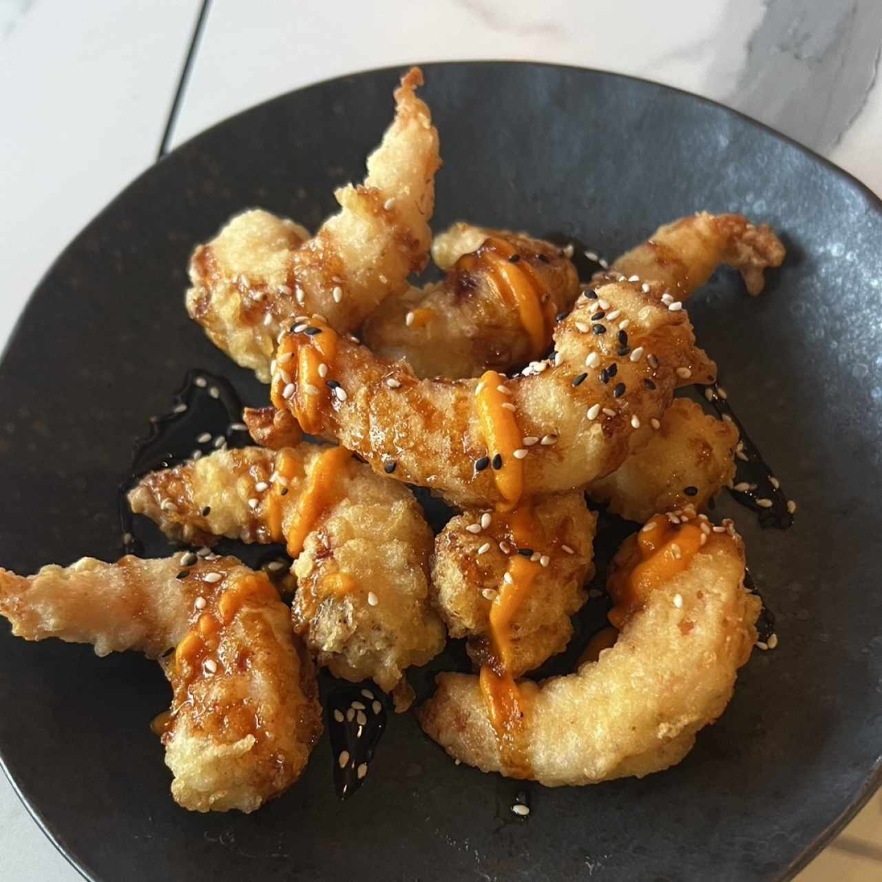 Tempura langostinos