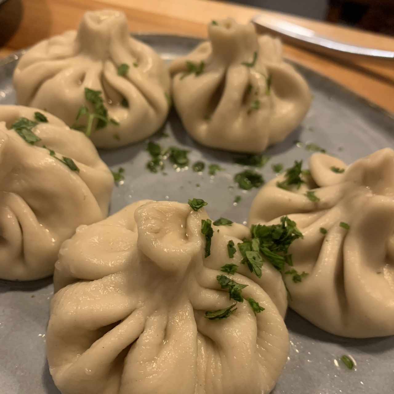 Khinkali de hongos - Dumplings georgianos