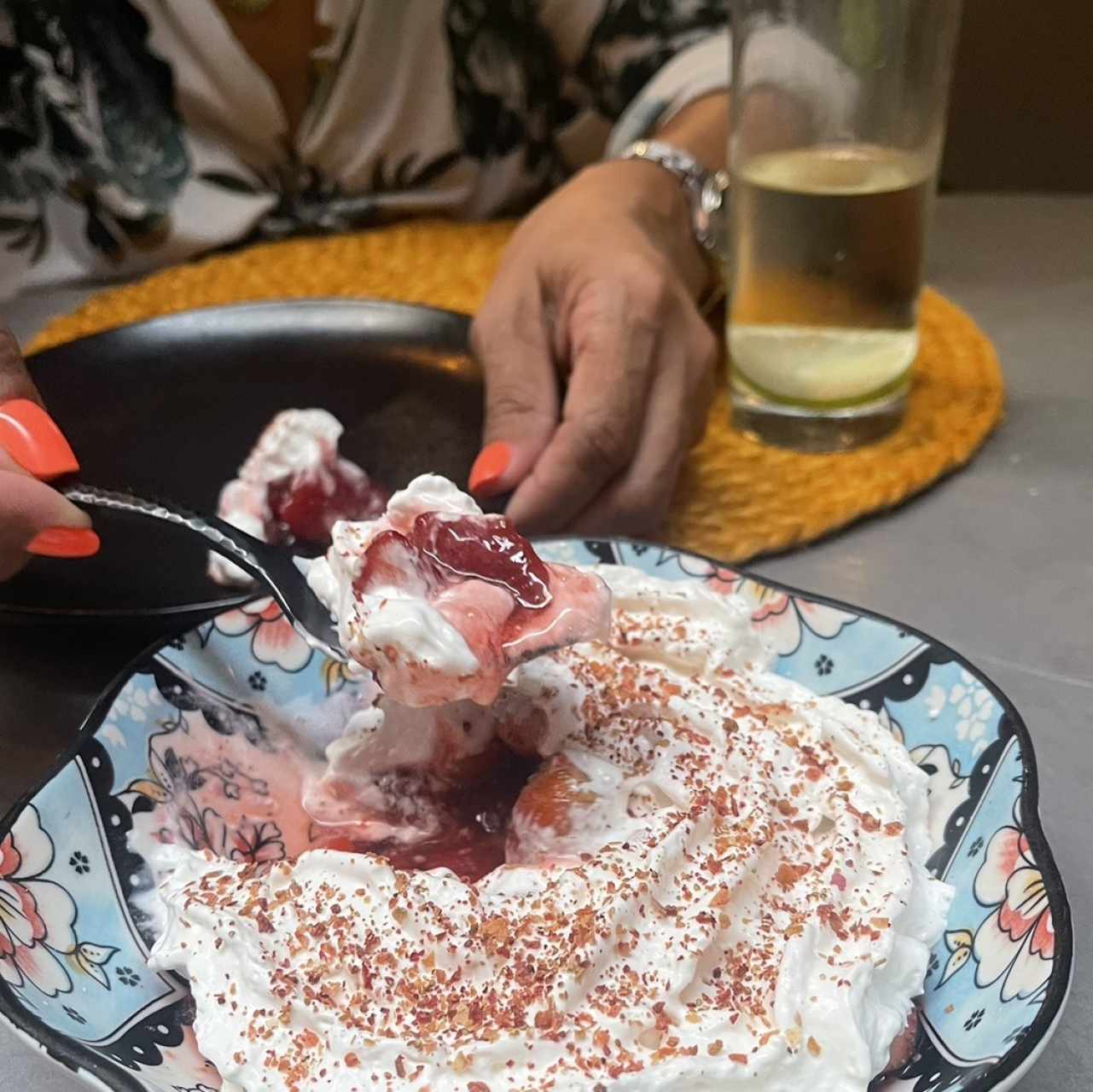 Fresas con crema de Boquete