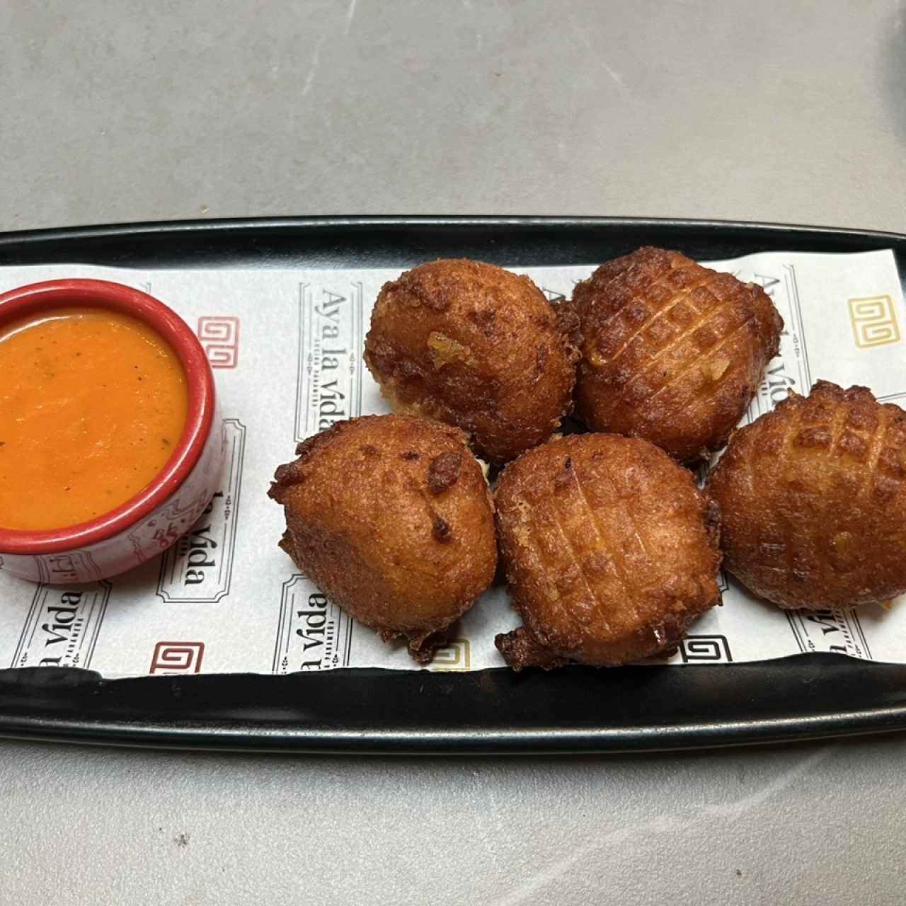 Buñuelo de maíz como en carnavales