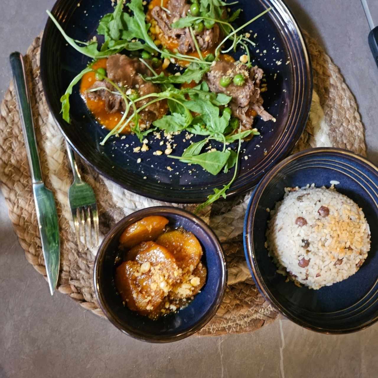 Arroz con coco y guandú