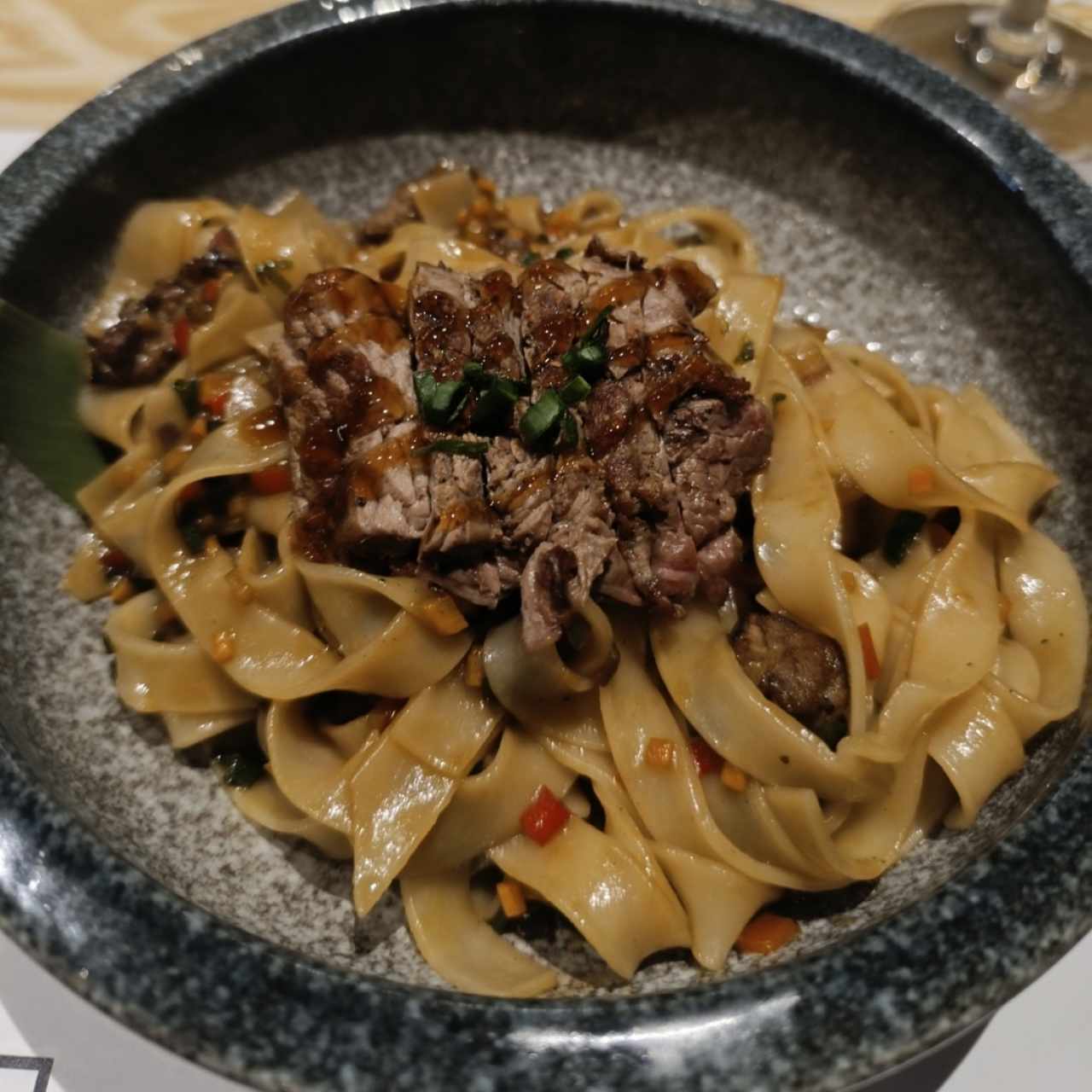 Noodles with beef