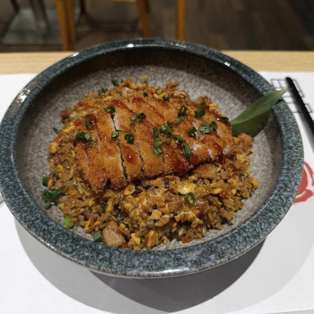 rice with fried pork