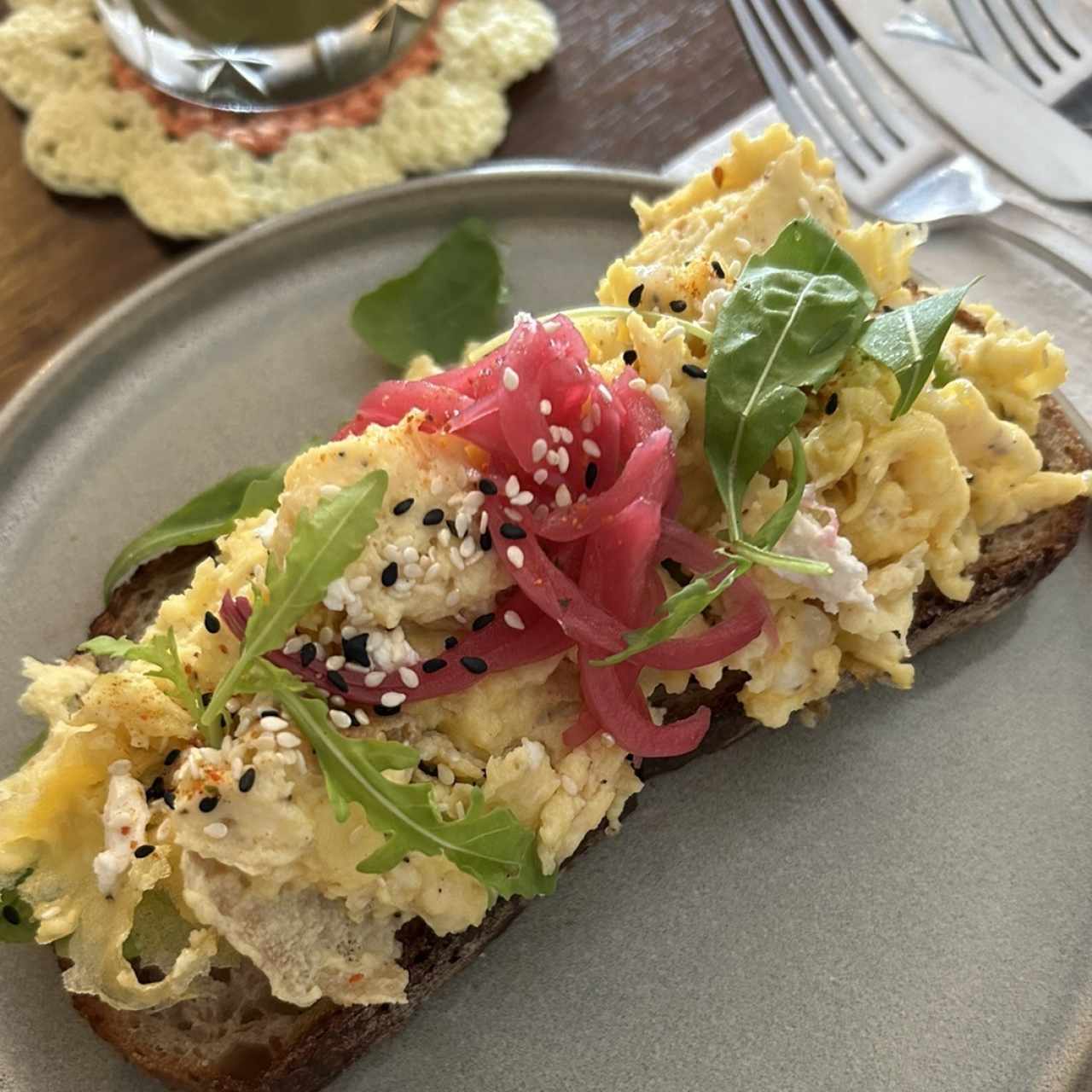 Avocado & Eggs Tartine