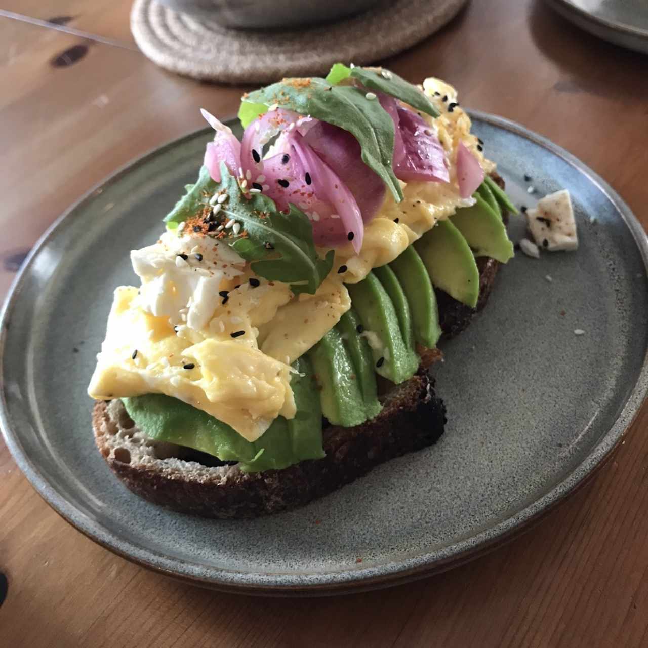 Avocado & Eggs Tartine