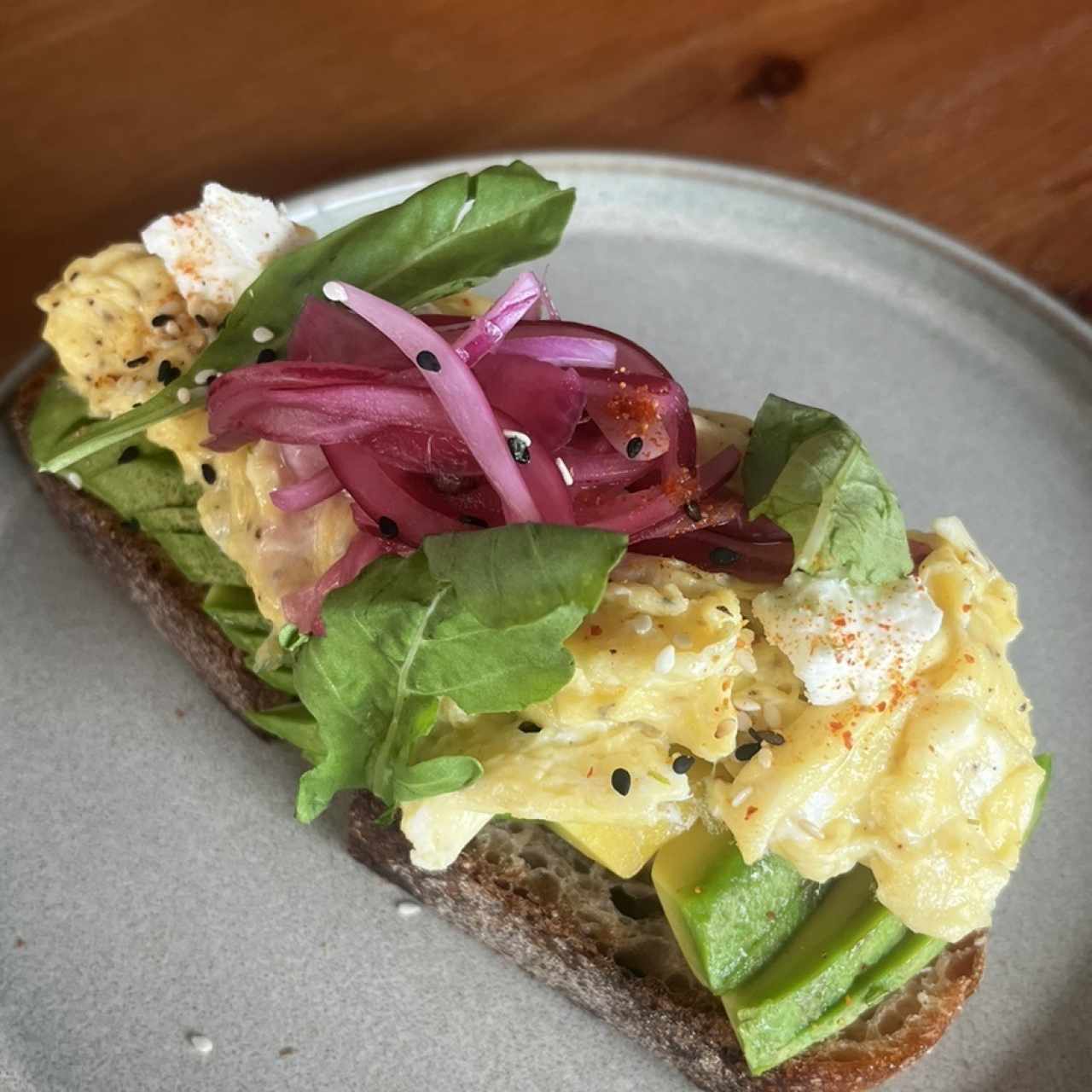 Avocado & Eggs Tartine