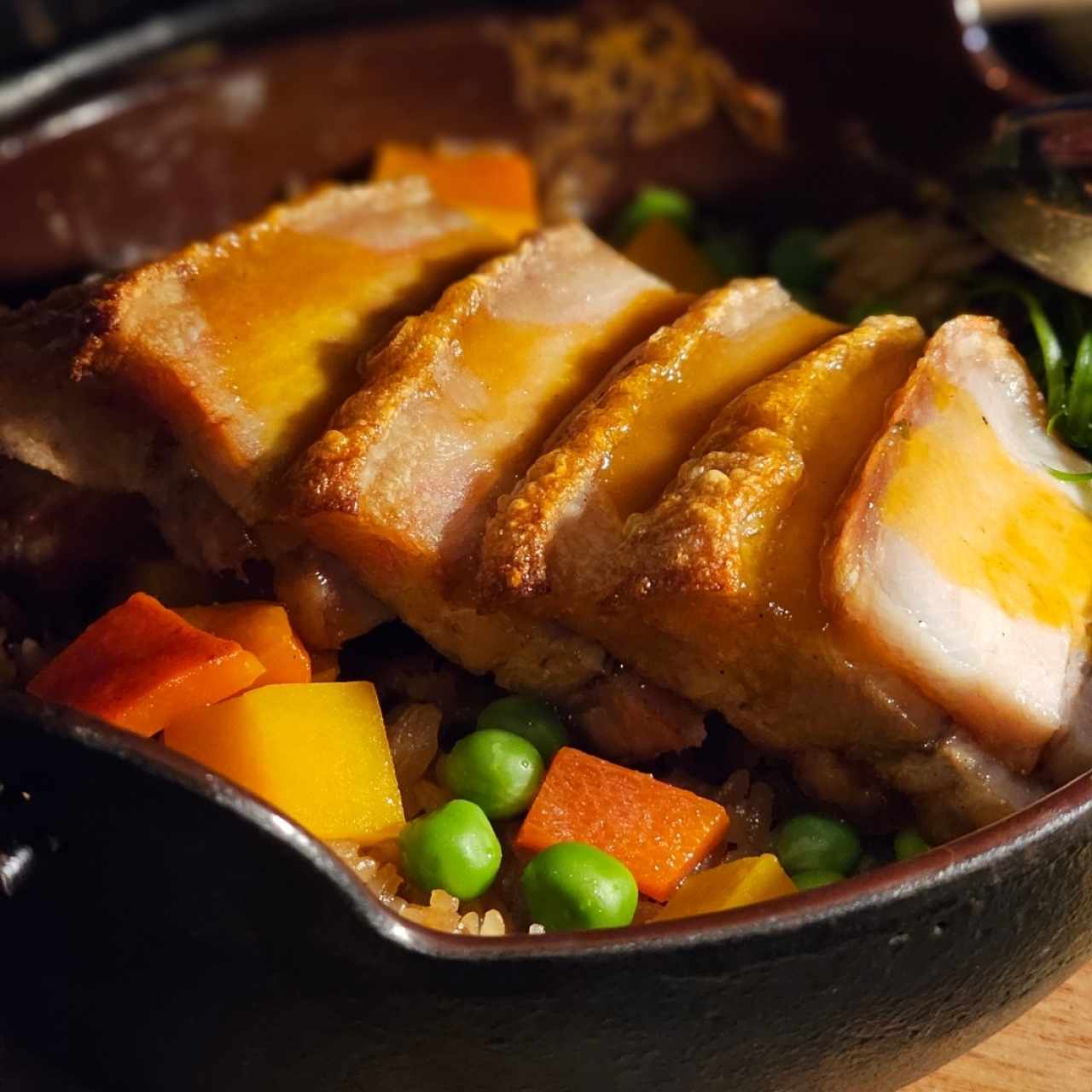 pork Belly con arroz frito