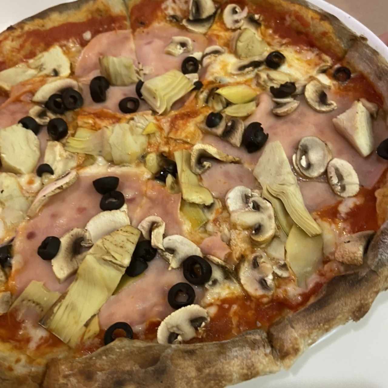 Pizza - Jamón y Hongos