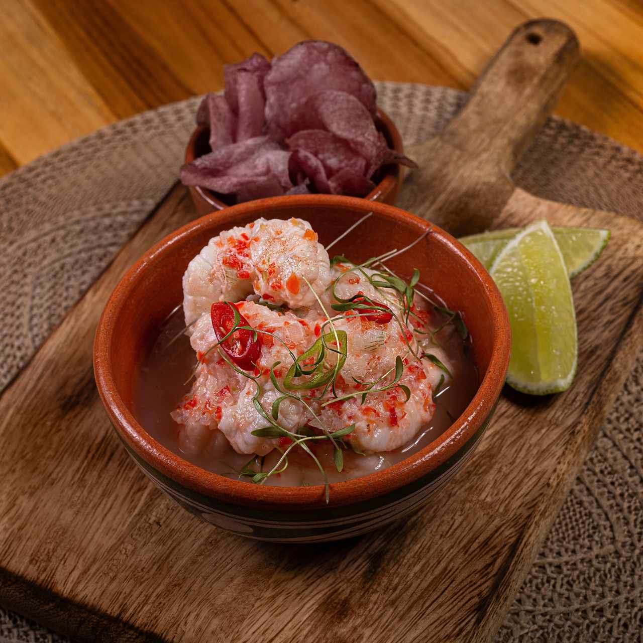 Ceviche Dantesco de Camarones