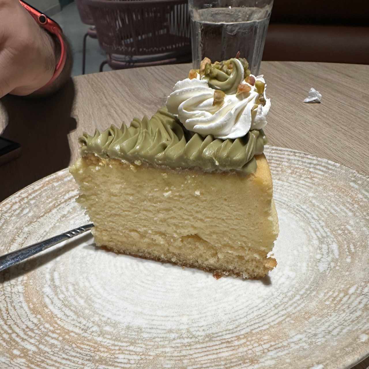 Cheesecake de pistacho