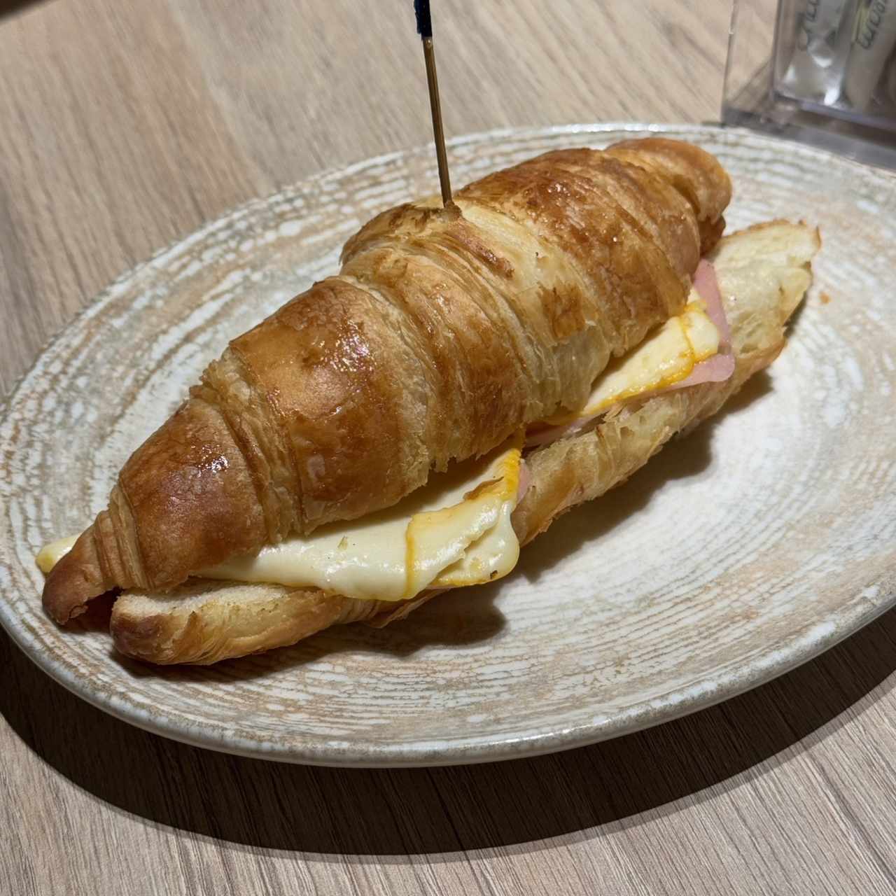 Croissant de Jamón y queso