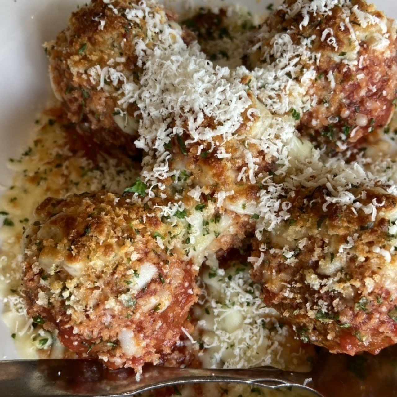 Appetizers - Meatballs Parmigiana