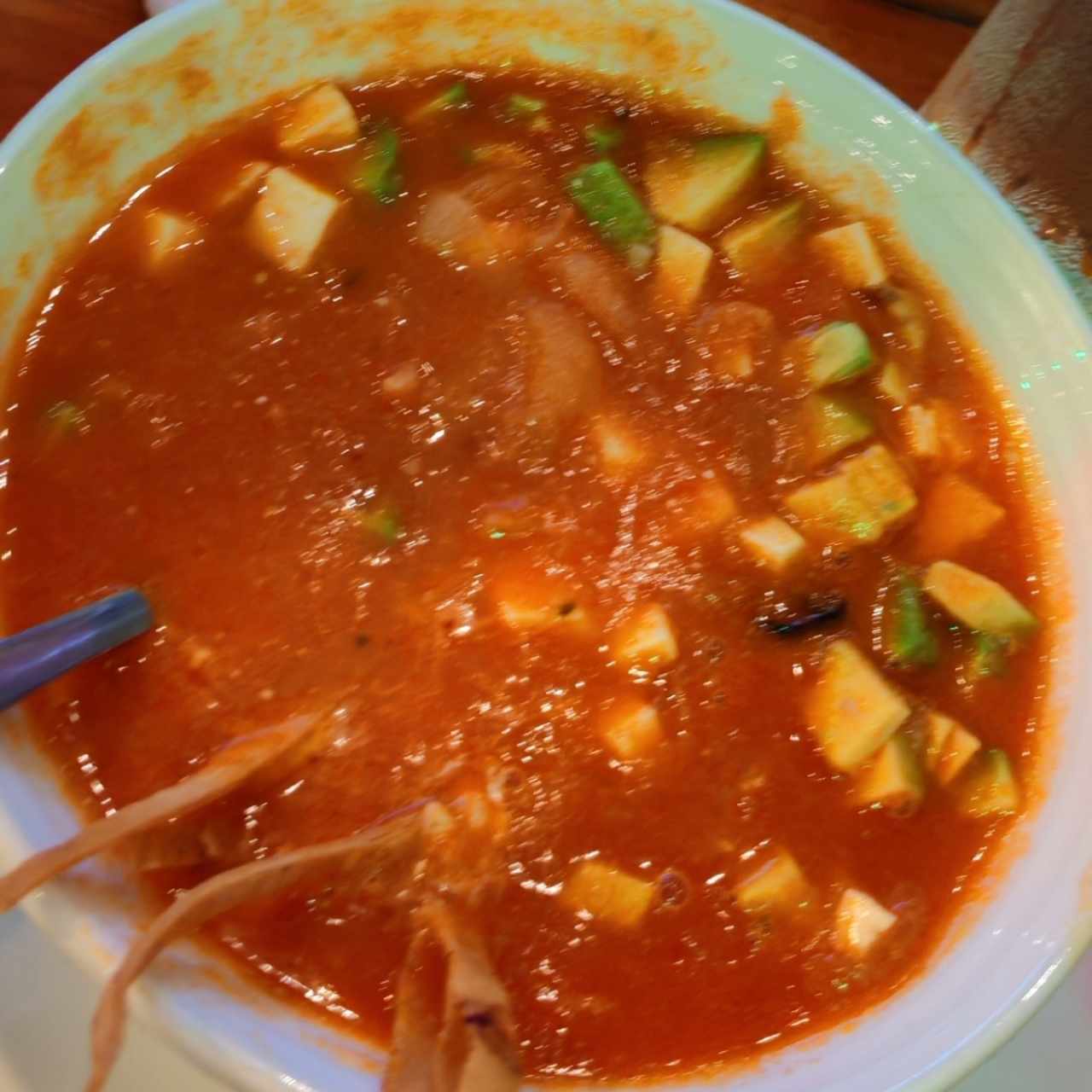 Sopa azteca (sopa de tortillas)